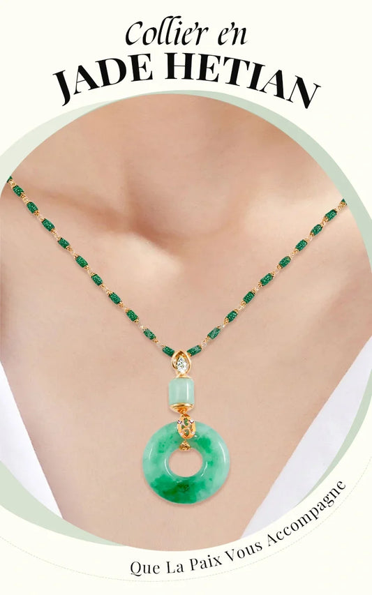 ✨️Collier de Paix et Bénédiction en Jade Hetian
