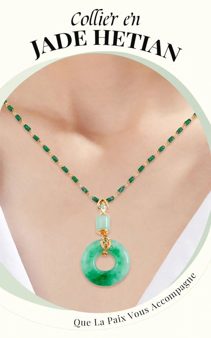 ✨️Collier de Paix et Bénédiction en Jade Hetian