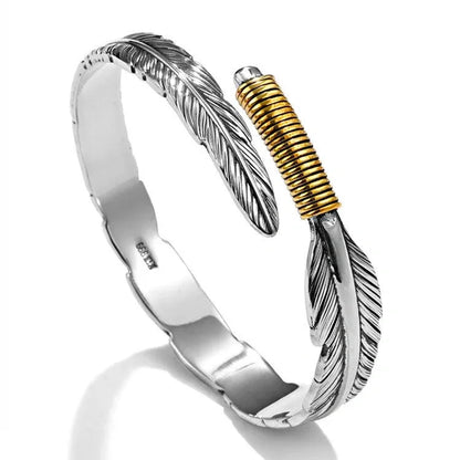 « Je serai toujours là avec toi » Bracelet à plumes